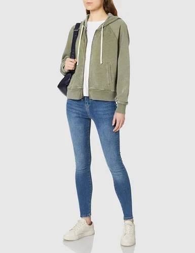 Vista 2 de Juicy Couture Monterey Pine TRK - Sudadera con capucha para mujer, diseño de punto con logo de Juicy