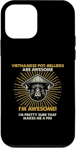 Vista 12 de iPhone 15 Pig Dad Mom Awesome - Farmer Breeder Vietnamese Pot-Bellieds Case