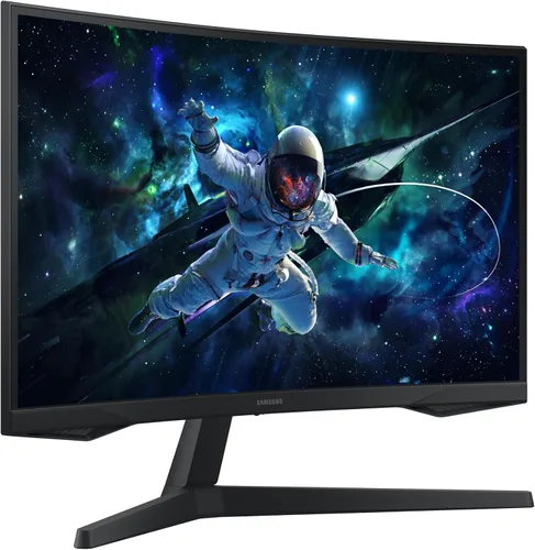 Vista 2 de Samsung 27-pulgadas Odyssey G55C Serie QHD 1000R Monitor de juegos curvado, 1ms(MPRT), HDR10, 165Hz, AMD Radeon FreeSync, Cuidado de los ojos