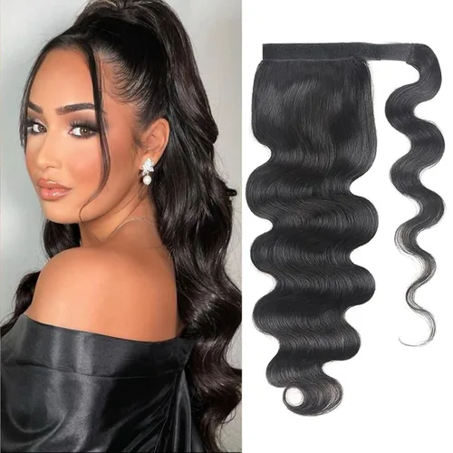 Vista 10 de Cola de Caballo con Cordón Afro Puff Cabello Humano Afro Rizado Crespo Cola de Caballo con Cordón 4C para Mujeres Negras Extensión de Cabello Humano