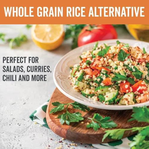 Vista 5 de Viva Naturals Quinoa orgánica, 4 libras – Grano entero prelavado, proteína vegetal, USDA orgánico, sin gluten, sin OMG, vegano, sustituto de arroz