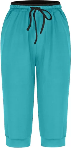 Vista 63 de Pantalones capri para mujer, estilo casual, de verano, elásticos, de cintura alta, pantalones de yoga, ajuste atlético, pantalones deportivos