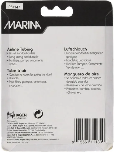 Vista 2 de Marina Tubo transparente de PVC para aerolíneas para acuario, 6.5 pies