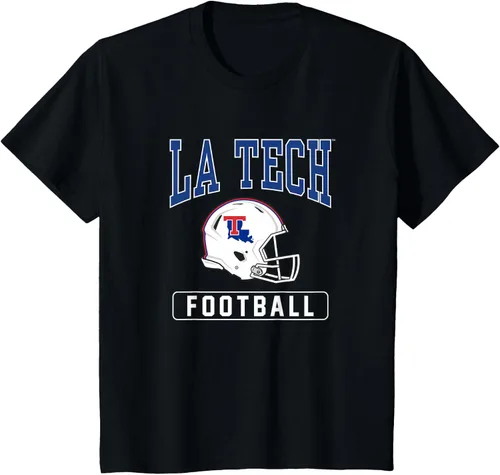 Vista 22 de Camiseta con casco de fútbol Louisiana Tech Bulldogs, Negro