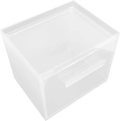 Vista 7 de Pilipane Caja de almacenamiento para toallas faciales, contenedor de acrílico para toallas faciales con cajón para tocador de baño