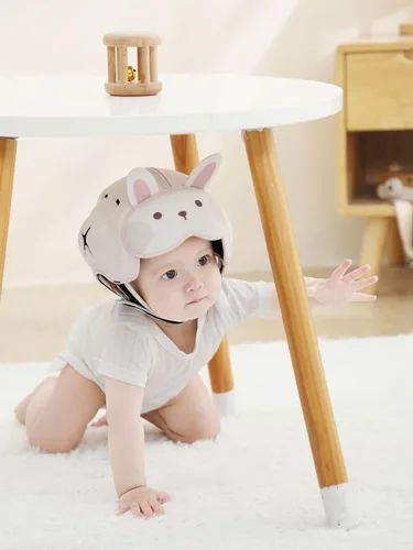 Vista 2 de Mambobaby - Casco de seguridad para bebé, transpirable, protector de cabeza de bebé para gatear, caminar, ultraligero, suave y ajustable, adecuado