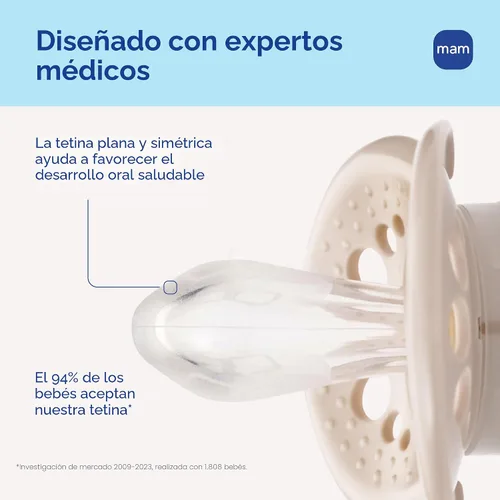 Vista 2 de MAM Paquete variado de chupetes de 16 meses, sin BPA, pezón de silicona