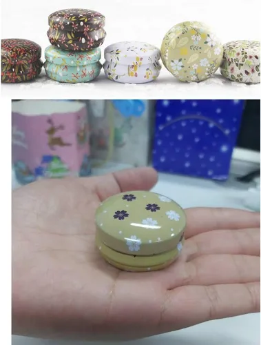 Vista 9 de Rolin Roly 12 tarros de latas con tapas, latas de viaje para velas, mini latas de aluminio redondas reutilizables, contenedor vacío para aceites