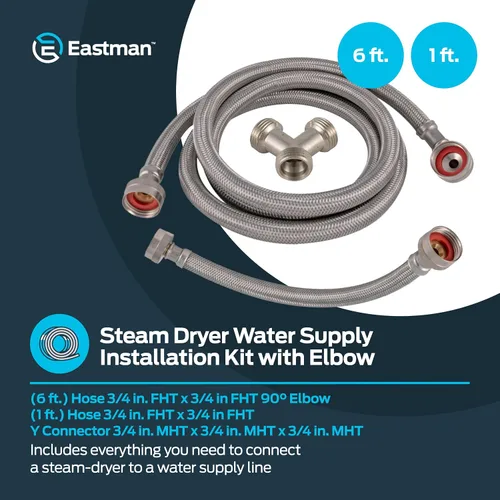 Vista 2 de EZ-FLO 41025 kit de instalación de secadora a vapor Eastman