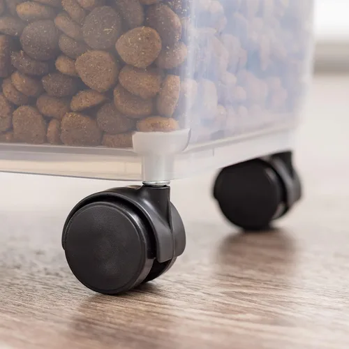 Vista 4 de IRIS USA - Contenedor hermético para almacenar croquetas para mascotas (3 unidades)
