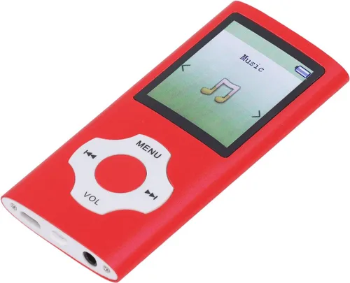 Vista 5 de Reproductor de MP3 de 32 GB, 180 mAh MP4 Player 5.0 Pantalla de 1.8 pulgadas para exteriores (rojo)