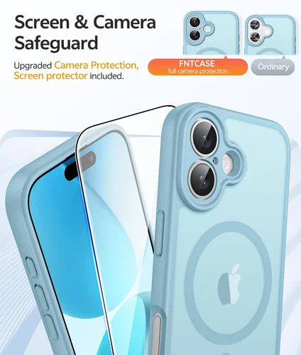 Vista 251 de FNTCASE Funda para Motorola Moto G-Stylus-5G-2025: Funda magnética translúcida mate a prueba de golpes para Moto G Stylus 2026, funda protectora