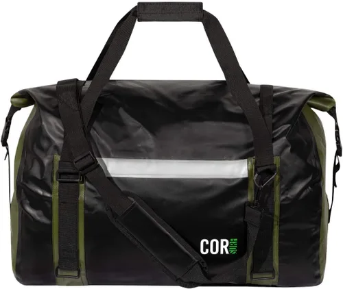Vista 3 de Cor Surf - Bolsa de lona impermeable de 60 litros extra grande Bolsa de lona seca resistente con correas de compresión duraderas y asas para surf