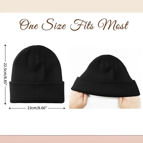 Vista 6 de NPQQUAN 2 PCS Satin Lined Beanie for Women Silk Lined Beanies Winter Warm Soft Lining Cuffed Knit Beanie Hats for Women