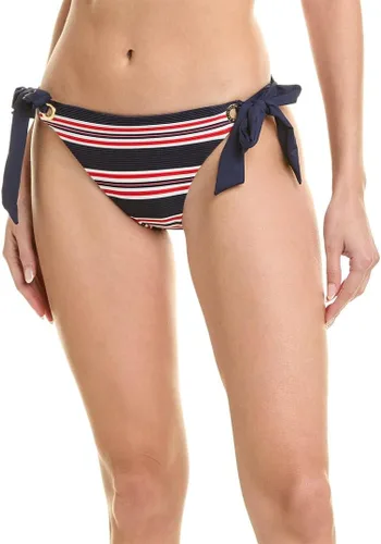 Vista 9 de La Blanca Parte inferior de bikini hipster con lazo lateral para mujer Negro/ Luces de la ciudad