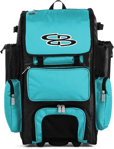 Vista 11 de Boombah Rolling Superpack - Bolsa para equipo de béisbol/sóftbol, varios colores, mango telescópico y capacidad para 4 murciélagos, versión