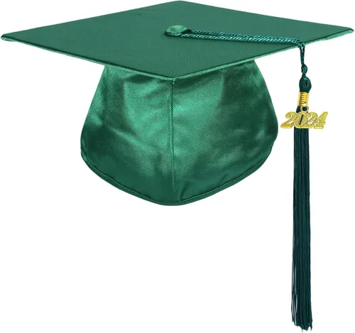 Vista 5 de MyGradDay Gorro de graduación brillante para jardín de infantes y preescolar con borla 2024