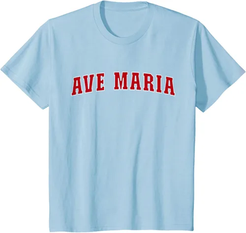 Vista 10 de Ave Maria FL Florida - Camiseta, Negro