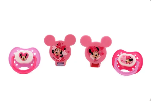 Vista 9 de Disney Cudlie Mickey Mouse - Paquete de 4 Chupones para Bebé Niño con Estampado de Gran Estrella