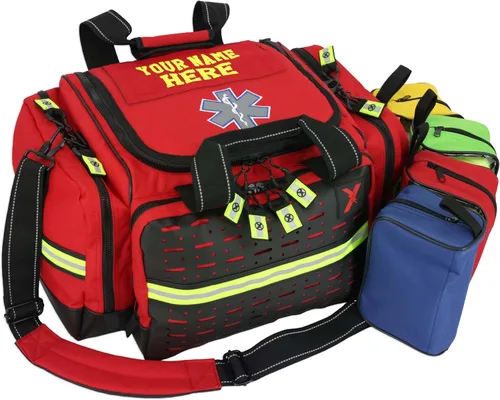 Vista 11 de Lightning X Modular Grande EMT Medic First Responder EMS Trauma Jump Bag con Nombre Bordado - NEGRO