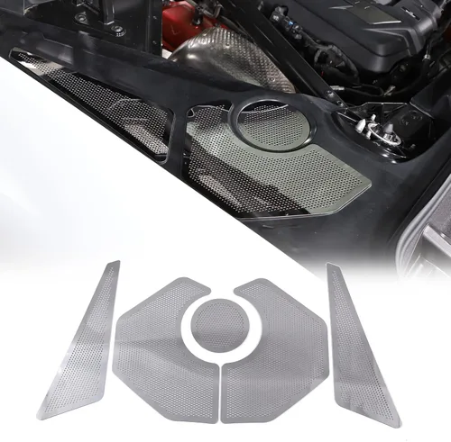 Vista 9 de Cubierta del panel lateral del motor compatible con Chevrolet Corvette C8 2020-2026, cubiertas traseras del motor, accesorios de decoración