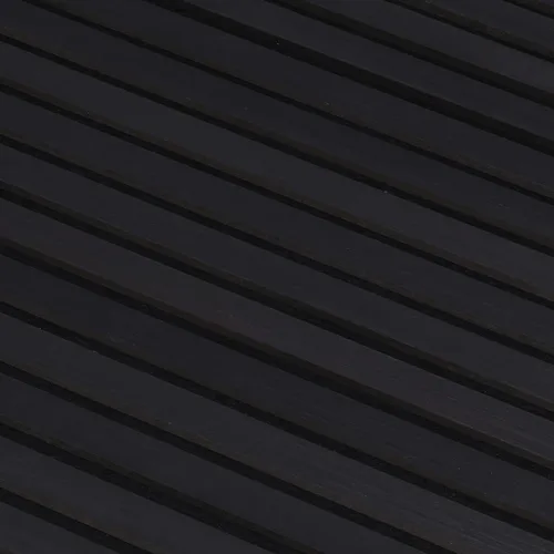 Vista 6 de Paneles de pared de listones de madera de ébano, paneles acústicos modernos oscuros para decoración del hogar, 47 x 24 pulgadas, paquete de 4