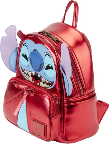 Vista 7 de Loungefly Disney Stitch Devil Mini mochila, Lilo and Stitch Halloween Fashion Bag, Multi, Mini mochila