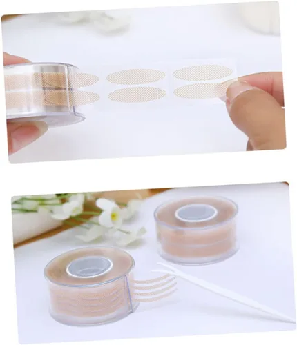 Vista 8 de Mikikit Cinta adhesiva de doble cara para párpados, cinta invisible de maquillaje para párpados, tiras de elevación de párpados para ojos
