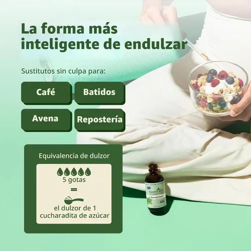 Vista 5 de SWEETLEAFs, extracto de líquido de stevia transparente de 4 oz