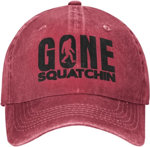 Vista 10 de Gone Squatchin - Gorra de béisbol unisex clásica vintage para hombre y mujer Negro