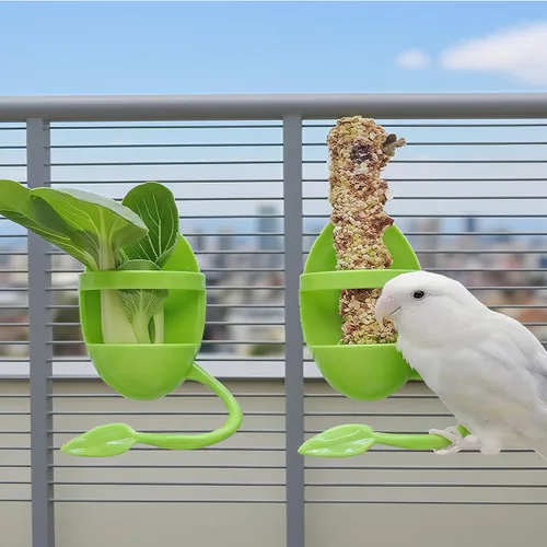 Vista 6 de 2 soportes para huesos de cuttlebone para jaulas de pájaros, soporte de plástico para alimentos para huesos de cuttlebone para pájaros, periquitos