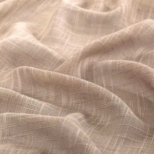 Vista 5 de Cortinas decorativas de lino traslúcidas de 84 pulgadas de largo, cortinas traslúcidas para ahorrar energía, cortinas de privacidad con ojales