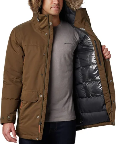 Vista 7 de Columbia South Canyon - Parka larga de plumón para hombre, impermeable y transpirable