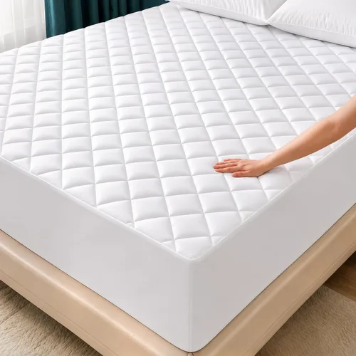 Vista 15 de Utopia Bedding - Funda acolchada para colchón individual, tamaño individual, protector y cubierta de colchón elástico con bolsillo profundo que se