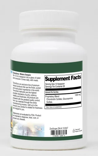 Vista 2 de Terravita Glucosamina y sulfato de condroitina en polvo (1 oz, ZIN: 512047)