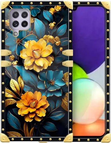 Vista 57 de Funda compatible con Samsung Galaxy A03S 4G, TPU suave de lujo y parte trasera de policarbonato duro para niñas y mujeres, funda protectora a prueba