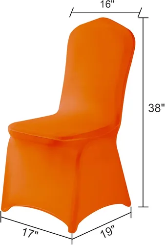Vista 57 de Funda de elastano para silla, 12 unidades, fundas para silla, fundas para sillas de sala de estar, funda extraíble lavable y elástica para silla