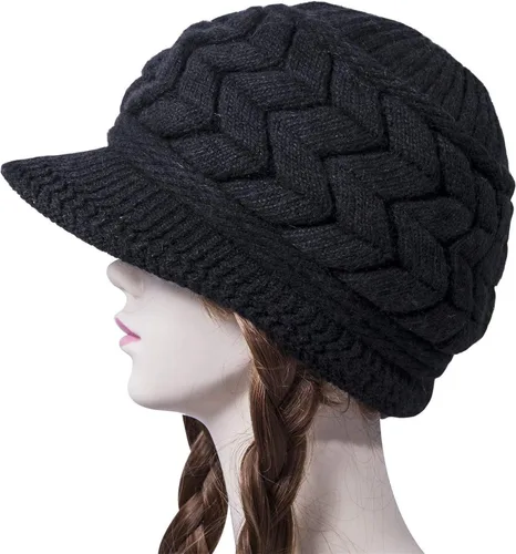 Vista 7 de Vpang - Gorro de lana para mujer, diseño de invierno