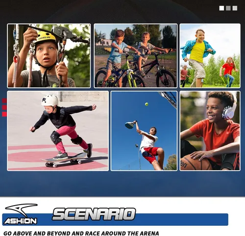 Vista 7 de ASHION Zapatos de baloncesto antideslizantes para niños