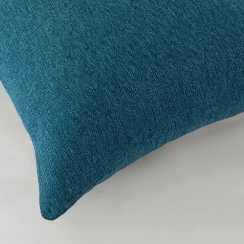 Vista 5 de AMBERIS 2 fundas de almohada (45×45cm) (sin relleno) azul, de imitación a lino decorativo 2 fundas de almohada (sin relleno) para el hogar y el hotel