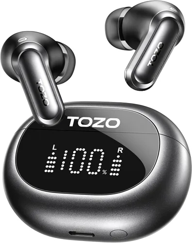 Vista 10 de TOZO Auriculares inalámbricos con cancelación activa de ruido NC20 Pro Negro tinta