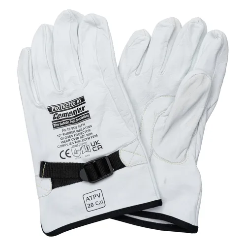 Vista 5 de Protectores de guantes eléctricos de cuero OBERON Clase 0
