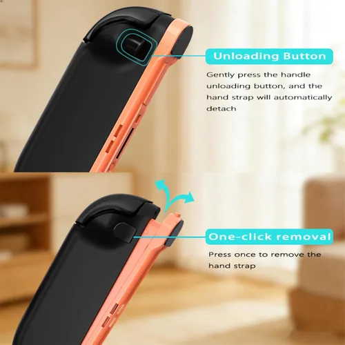 Vista 4 de Wireless Controller Compatible with Nintendo Switch 2, Switch 2 Controller with Wrist Straps, Joystick Caps, Support Dual Vibration/Wake-up/Motion