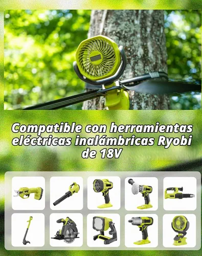 Vista 5 de VANTTECH Paquete de 2 unidades de repuesto 7.0Ah P108 para batería Ryobi