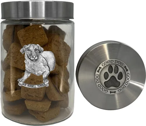 Vista 7 de Heritage Pewter Basset Hound Good Dog Treat Jar – Tarro de golosinas de 34 onzas con tapa hermética a rosca Regalo para propietarios de Basset