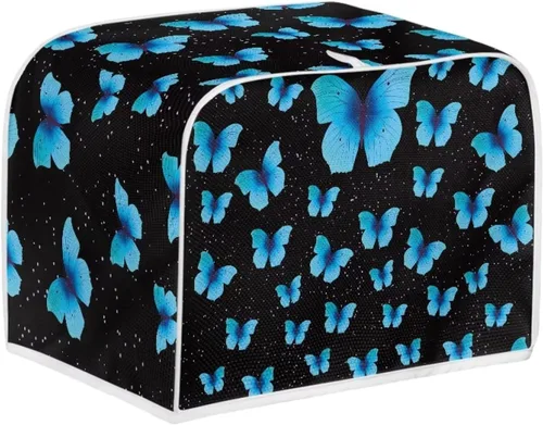 Vista 47 de Dolyues Beach Toaster Cover 2 Slice Universal Size Microwave Oven Dustproof Cover Women Gift Small Bread Cover with Portable Handle