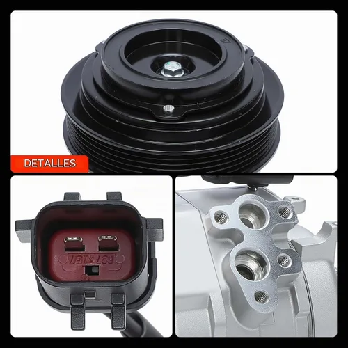 Vista 9 de Compresor de aire acondicionado A-Premium con embrague Compatible con Chrysler 300 2007-2010, Pacifica y Dodge Charger Challenger 2009-2010