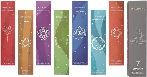 Vista 14 de Folkulture Varillas de Incienso - Juego de 100 con Soporte Varillas de Incienso Navideñas para Meditación, Espiritual, Limpiar Energía Negativa