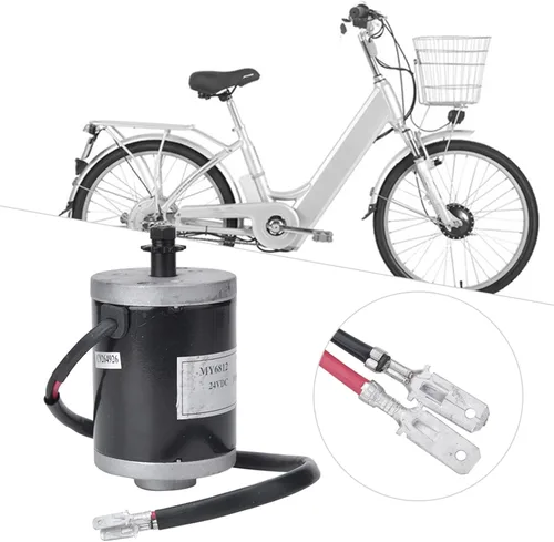 Vista 2 de HEITIGN Motor Electrico para Motocicleta Motor Actualización 24V 100w Motor Alto con Piñón Dientes Accesorio para Scooter Eléctrico My6812