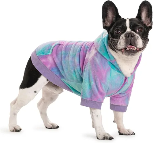 Vista 11 de Ropa de bulldog francés de camuflaje con capucha para perros pequeños, cachorros, chihuahua, abrigo, sudadera con capucha para mascotas, gatos Camo